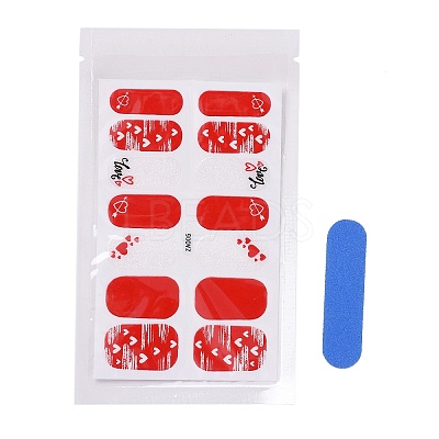 Fruit Floral Leopard Print Full Wrap Nail Polish Stickers MRMJ-T078-ZA-M1-1