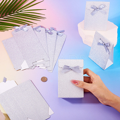 Rectangle Glitter Paper Gift Bags CARB-TAC0002-05B-1