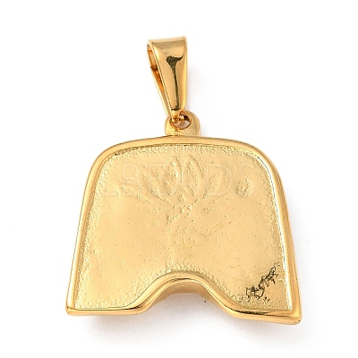 PVD Vacuum Plating 304 Stainless Steel Pendants STAS-D182-12G-1