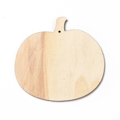 Single Face Printed Wood Big Pendants WOOD-I010-08D-1