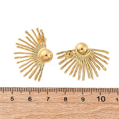 304 Stainless Steel Stud Earrings EJEW-Z098-07G-1