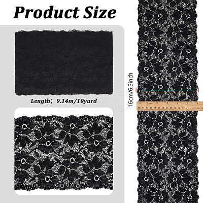 Spandex Lace Ribbon OCOR-WH0105-234A-1