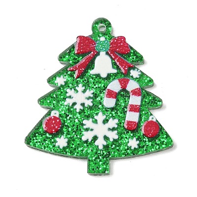 Christmas Acrylic Pendants OACR-I028-02B-1