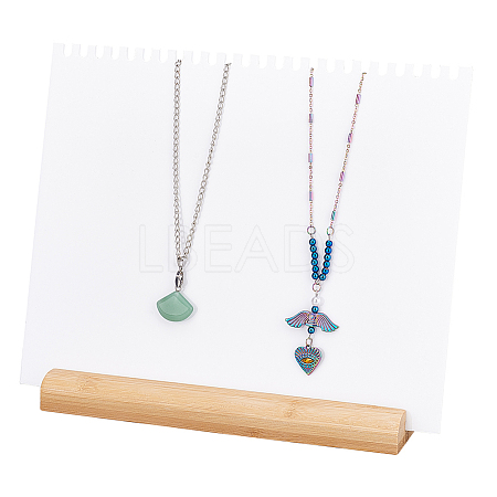 Acrylic Necklace Display Planks NDIS-WH0009-14B-1