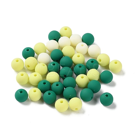 Rubberized Style Imitated Silicone Acrylic Beads X1-MACR-D029-01I-1