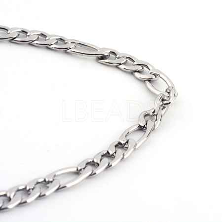 304 Stainless Steel Figaro Chains  Necklaces NJEW-R063-20P-1