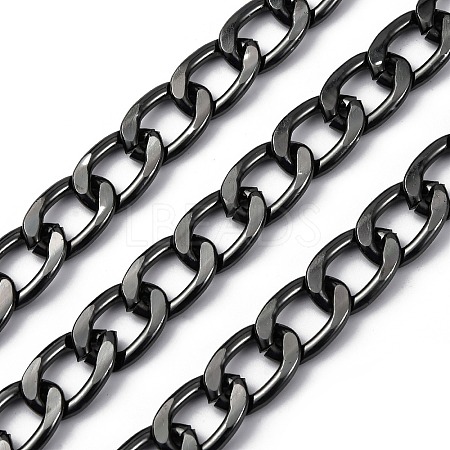 Oxidation Aluminum Cuban Link Chains CHA-S002-02B-1