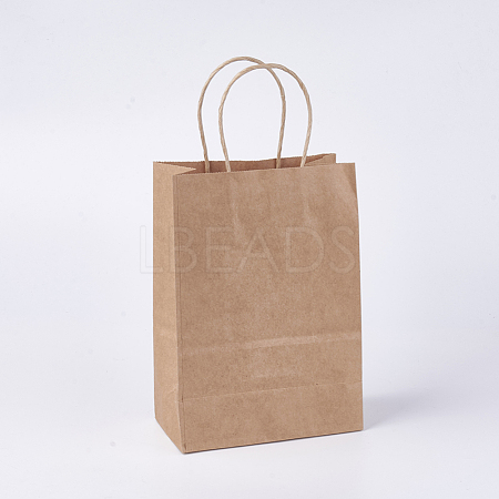 Kraft Paper Bags X-CARB-WH0003-A-10-1