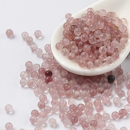 Natural Strawberry Quartz Beads G-Z016-04-1