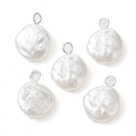 Acrylic Imitation Pearl Pendants PALLOY-JF02328-02-1