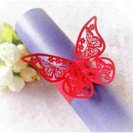 Iridescent Paper Napkin Rings AJEW-WH0002-21B-1