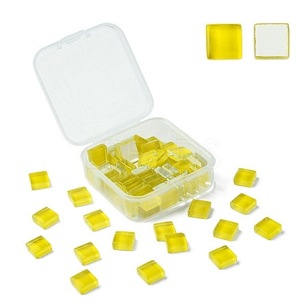 60Pcs Transparent Glass Cabochons GLAA-YW0003-65-03-1