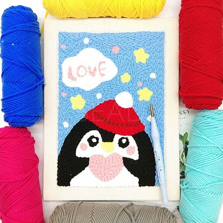 Penguin Punch Embroidery Supplies Kit DIY-H155-11-1