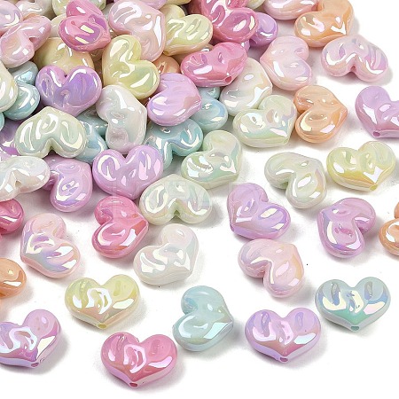 UV Plating Opaque Acrylic Beads MACR-L007-03A-1