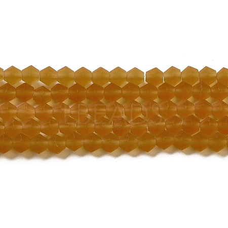 Imitate Austrian Crystal Frosted Glass Beads Strands EGLA-A039-T6mm-MD28-1