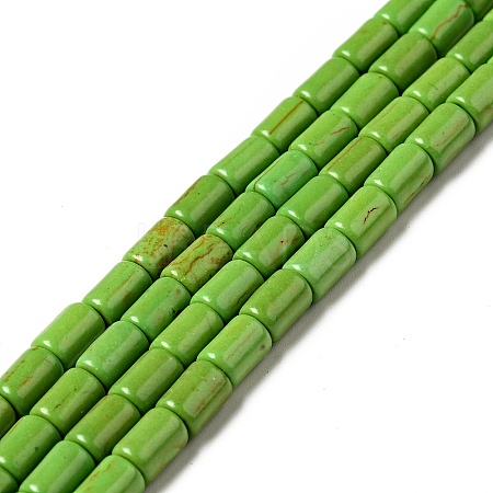 Synthetic Turquoise Beads Strands TURQ-G120-4x6mm-08-1