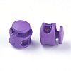 Plastic Spring Cord Locks X-FIND-WH0039-01F-2