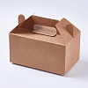 Kraft Paper Box CON-WH0047-01-1