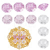 9Pcs 3 Colors Cubic Zirconia Cabochons ZIRC-TA0001-30A-1