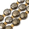 Natural Pyrite Beads Strands X-G-Z131-H01-01-2