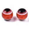 Round Evil Eye Resin Beads LS-RESI-R159-10mm-05-3