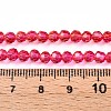 Baking Paint Transparent Glass Beads X1-DGLA-A035-T4mm-A02-5