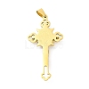PVD Vacuum Plating 304 Stainless Steel Big Pendants STAS-D052-03G-2
