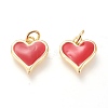 Real 18K Gold Plated Brass Charms KK-L006-019C-1