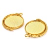 Zinc Alloy Pendant Cabochon Settings X-FIND-NH0001-13B-G-2