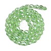 Transparent Electroplate Glass Beads Strands EGLA-N013-T8mm-B13-2