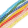 Electroplate Transparent Glass Beads Strands GLAA-T032-T6mm-AB-3