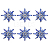 6Pcs Glass Cabochons GLAA-FG0001-32B-1
