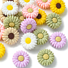 20Pcs Daisy Food Grade Eco-Friendly Silicone Focal Beads SIL-CJ0001-07-6