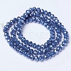 Electroplate Glass Beads Strands EGLA-A044-P2mm-A16-2