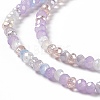 Electroplate Glass Beads Strands EGLA-S192-001A-B11-3
