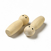 Unfinished Wooden Peg Dolls Display Decorations WOOD-E015-01H-2