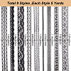 Gorgecraft 9 Styles Polyester Lace Trim OCOR-GF0002-56-2