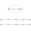 Rhodium Plated 925 Sterling Silver Satellite Chains STER-F052-16P-2