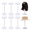 8Pcs Plastic Wig Display Stands ODIS-UN0001-27B-1
