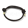 Adjustable Nylon Round Milan Cord Slider Bracelet Making FB-H001-01G-09-1