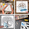 Plastic Drawing Painting Stencils Templates DIY-WH0396-0144-4