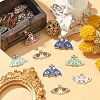 30Pcs 5 Styles Alloy Enamel Pendants ENAM-CJ0005-34-5