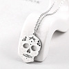 Non-Tarnish Stainless Steel Mexican Candy Skull Pendant Necklaces CQ9422-4-1