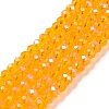 Electroplate Glass Beads Strands X1-EGLA-A034-T8mm-L11-1