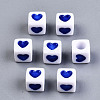 Opaque Acrylic European Beads OPDL-S078-09-2
