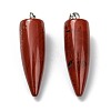 Natural Red Jasper Pointed Pendants G-D040-01P-B03-2