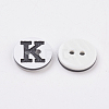 Plastic Buttons X-BUTT-A010-20L-K-2