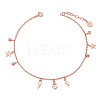 SHEGRACE 925 Sterling Silver Charm Anklets JA121A-1