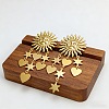 304 Stainless Steel Chandelier Earrings for Women WG43ED1-01-4