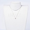 Brass Micro Pave Cubic Zirconia Pendant Necklaces NJEW-JN02426-6